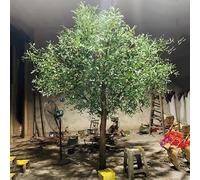 KIBONCY Plantas Artificiales olivos Artificiales Planta Verde de Oliva Falsa para la Oficina de oficinas de Uso Interior y Exterior 2mx1.8m