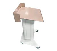 KIBONCY Plataforma de conferencias, Atril Ajustable eléctricamente, Silla Conferencia, podio for Profesores formación Escolar, mostrador recepción móvil