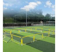 KIBONCY Portable Kids Soccer Fence, Foldable Football Training Barrier Net for Backyard, Kindergarten, Toddler Sports Activities, Easy Setup(6x4.5m)