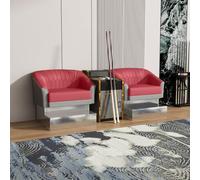 KIBONCY Premium Billiard Chair with Side Table, Billiards Seating Set, with Wooden Coffee(1)