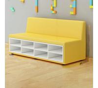 KIBONCY Respaldo Zapatero sofá Museo de Ciencias Sala de Actividades for el área de Descanso del jardín de Infancia for Padres e instituciones de formación Infantil Aula de Baile(150x60x72cm)