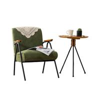 KIBONCY Retro 2-Seater Loveseat & Single Chair Set, Vintage Living Room Furniture, Lace-Detail Upholstered for Apartment(A)