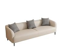 KIBONCY Scratch Resistant Cat Claw Leather Couch, Waterproof Faux,Upholstered Sofa for Living Room Small Apartment(F,120cm)