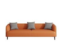KIBONCY Scratch Resistant Cat Claw Leather Couch, Waterproof Faux,Upholstered Sofa for Living Room Small Apartment(B,120cm)