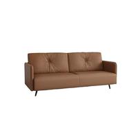 KIBONCY Scratch-Resistant Cat Claw Leather Double Sofa, Easy Clean Stain-Resistant with Non-Slip Metal Legs,for Living Room/Bedroom(A,70cm)