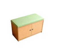 KIBONCY Shoe Storage Bench with Tufted Cushioned Seat, Closed Cabinet Changing Organizer for Entryway Mudroom Bedroom Space Saving(B,180x40x40cm)