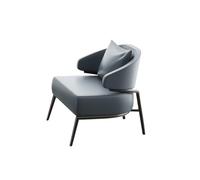 KIBONCY Silla De Oficina Italiana Moderna: Sillón Ergonómico Individual For Recepción, Salón, Reunión De Negocios con Juego De Mesa De Lujo Rock(Chair,F)