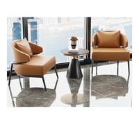 KIBONCY Silla De Oficina Italiana Moderna: Sillón Ergonómico Individual For Recepción, Salón, Reunión De Negocios con Juego De Mesa De Lujo Rock(Set1,C)