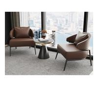 KIBONCY Silla De Oficina Italiana Moderna: Sillón Ergonómico Individual For Recepción, Salón, Reunión De Negocios con Juego De Mesa De Lujo Rock(Set1,D)