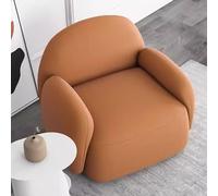 KIBONCY Silla de Oficina Tech Fabric Business, Silla de Oficina de Calidad Profesional con Soporte de Carga Estable, Silla de Cuero sintético for Oficina en casa.(Orange)