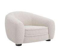 KIBONCY Silla de sofá Individual, Silla de Lectura cómoda de Mediados del Siglo, con sillón y Respaldo, para Dormitorio Sala de Estar apartamento A