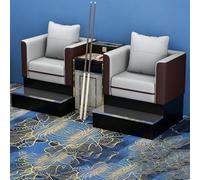 KIBONCY Silla for espectadores de Sala de Billar Comercial, cómodo cojín de Resorte, sofá for Ver Billar con reposapiés(A,1)