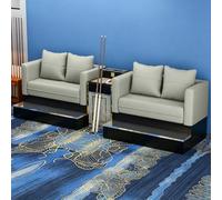 KIBONCY Silla for espectadores de Sala de Billar Comercial, cómodo cojín de Resorte, sofá for Ver Billar con reposapiés(C,1)