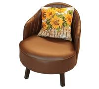 KIBONCY Silla giratoria de Gran tamaño, sofá Moderno tapizado con Respaldo Extra Grande, sillón de Lectura Grande con Asiento Profundo para Sala de Estar, Dormitorio, Oficina(H)