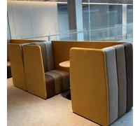 KIBONCY Silla Modular for visitas y privacidad, Incluye Mesa y Respaldo Alto for Salas de reuniones, bibliotecas y áreas de Descanso.(A)