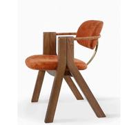 KIBONCY Silla, Silla de Comedor Moderna escandinava Madera Maciza con Respaldo y reposabrazos, sillón Individual for el hogar, Escritorio Sencilla(C)