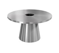 KIBONCY Sillas de Comedor Vintage de Acero Inoxidable de Estilo Industrial, for Barbacoa de carbón, Mesa de Restaurante, Cocina de inducción integrada, Silla y Silla Comercial.(K120CM)