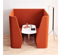 KIBONCY Sillas de privacidad for Oficina, recepción y visitas con Respaldo Individual. El Conjunto Modular Incluye una mesita Auxiliar for sofá, Biblioteca o Sala de Estar.(Six-Person)