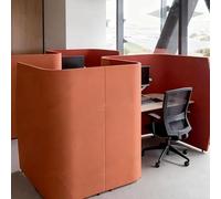 KIBONCY Sillas de recepción y for visitas con diseño semidividido, sofá Amarillo con Amplio Espacio de Descanso for Sala, Biblioteca o cafetería.(B)