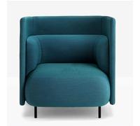 KIBONCY Sillas de recepción y for visitas con Respaldo semidividido, sofá biplaza Azul con Amplio Espacio y Esponja de Alta resiliencia for Salas de reuniones, cafeterías y bibliotecas.(A)