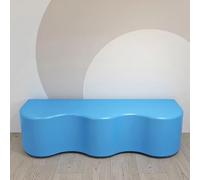 KIBONCY Sillas Especiales for Jardín De Infancia, Bancos En Forma De Onda De Forro Suave, Centro De Educación Temprana, Institución De Formación De Forma Irregular, Sofá Largo(C,140 * 40 * 40cm)