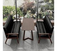 KIBONCY Sillas Modernas Juego De Muebles Sala Estar Lectura Dormitorio, Sillón Madera Maciza con Almohada, Cojín Cómodo Ergonómico For Salón Lado Oficina(I)