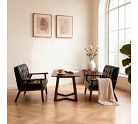 KIBONCY Sillas Modernas Juego De Muebles Sala Estar Lectura Dormitorio, Sillón Madera Maciza con Almohada, Cojín Cómodo Ergonómico For Salón Lado Oficina(D)