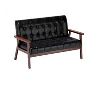 KIBONCY Sillas Modernas Juego De Muebles Sala Estar Lectura Dormitorio, Sillón Madera Maciza con Almohada, Cojín Cómodo Ergonómico For Salón Lado Oficina(B)