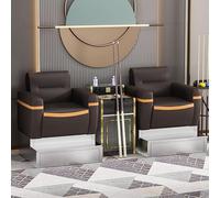 KIBONCY Sillón con Mesa de Centro Cristal, sofá Billar, Silla, Club Alta Gama Templado for Sala Juegos(A)