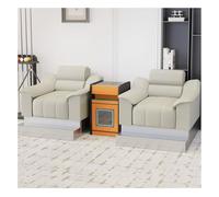 KIBONCY Sillón De Billar For Uso Comercial, Sofá De Asientos Profundos con Tela De Cuero De Primera Calidad, Soporte Ergonómico Y Reposapiés De Metal, For Relajación En Clubes(A)