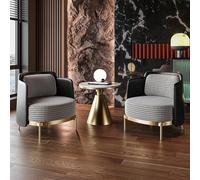 KIBONCY Sillón de Dormitorio, Moderno sillón Individual con Brazos, Ideal for Leer y Relajarse. Elegante sillón for balcón.(F)