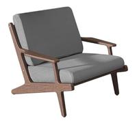 KIBONCY Sillón de Madera, Estilo Minimalista escandinavo Moderno for Sala de Estar, sillón for casa de huéspedes, sillón for balcón, sofá Individual.(A1)