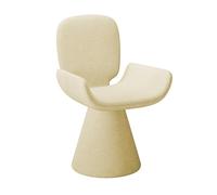 KIBONCY Sillón de tocador Giratorio 360°, sillón Auxiliar Estilo Mediados Siglo con reposabrazos, cómodo Maquillaje for Sala Estar y Oficina en casa(B)