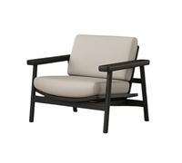 KIBONCY Sillón Estético De Madera Maciza De La Dinastía Song con Tablero De Pizarra Negra, Estilo De Mediados De Siglo For Tea House Café Hotel, Estructura De Fresno Y Base(D)