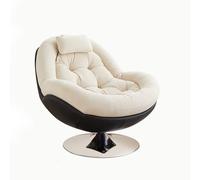 KIBONCY Sillón Giratorio Individual, Nuevo sillón reclinable Color Crema, Ideal for el hogar y Ocio de Adultos. Se Puede reclinar o Usar for Dormir(D)