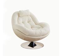 KIBONCY Sillón Giratorio Individual, Nuevo sillón reclinable Color Crema, Ideal for el hogar y Ocio de Adultos. Se Puede reclinar o Usar for Dormir(E)