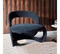 KIBONCY Sillón Individual de diseño artístico for Hotel - Sillón Auxiliar Moderno, Minimalista e Irregular, sillón Compacto Ideal for Espacios pequeños como Dormitorio, Sala de Estar o balcón.(Green)