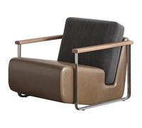 KIBONCY Sillón Individual de Lujo Ligero, sillón de Tela Sencillo y Moderno for el Ocio, sofá de diseño for recepción de Club o habitación de Hotel