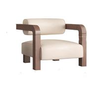 KIBONCY Sillón Individual, Ideal for Dormitorio, salón y apartamento pequeño. Fabricado en Madera Maciza, con Estilo Vintage y WABI-sabi, Ideal for Disfrutar del balcón.(A2)