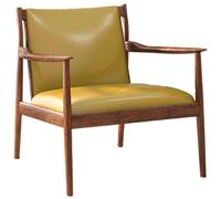 KIBONCY Sillón Individual Vintage de Madera Maciza, sofá Retro de diseño, sillón de Descanso for balcón o Sala de Estar de hoteles y Casas de huéspedes(A2)