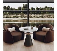 KIBONCY Sillón Moderno de Mediados de Siglo con Estructura de Madera, sofá Moderno de Dos plazas, for Sala de Estar, Dormitorio y apartamento.(A)