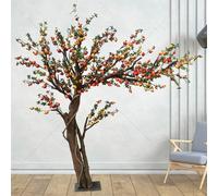 KIBONCY Simulation Pomegranate Tree Persimmon Tree, for Shopping malls, Companies, Conference Rooms, Living Rooms, Scenic Spots, etc(3 * 4m)