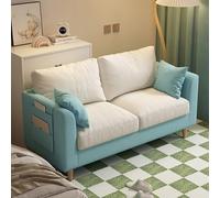 KIBONCY Small Loveseat Couches with Side Pockets, Cloud Couch Lounge Sofa with 2 Cushion Mid Century Modern Decor for Living Room Aparment(2,143cm)