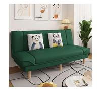 KIBONCY Sofá Cama De Lino, Sofá De Asiento Profundo con Respaldo Ajustable, Esponja De Alta Densidad Y Marco De Madera, Cómoda Cama For Vivir En Un Apartamento(F,1.2M)