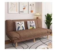 KIBONCY Sofá Cama De Lino, Sofá De Asiento Profundo con Respaldo Ajustable, Esponja De Alta Densidad Y Marco De Madera, Cómoda Cama For Vivir En Un Apartamento(G,1.2M)