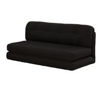 KIBONCY Sofá Cama Plegable, sillón Cama Convertible 2 en 1, cómodo sofá de Suelo, sofá Perezoso Multifuncional para Sala de Estar, Dormitorio, Oficina en casa(Black,1.5m)