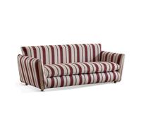 KIBONCY Sofá Cama, sofá francés Retro de Tres plazas a Rayas, puf Informal Ideal for Apartamentos pequeños, Salas Estar, dormitorios y familias(A,165CM)