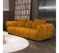 KIBONCY Sofá cómodo de Asiento Profundo, sofá tapizado en Felpa con Respaldo Acolchado, cómodos sofás Tipo Nube for Dormitorio, apartamento u Oficina.(220 * 95 * 73cm)