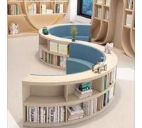 KIBONCY Sofá con almacenaje, Ideal for bibliotecas, Zona de Lectura, Relleno de Espuma de Alta resiliencia, Ideal for centros de formación y guarderías.(A)