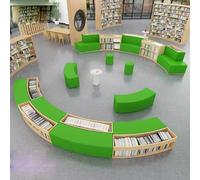 KIBONCY Sofá con almacenaje, Ideal for bibliotecas, Zona de Lectura, Relleno de Espuma de Alta resiliencia, Ideal for centros de formación y guarderías.(F)